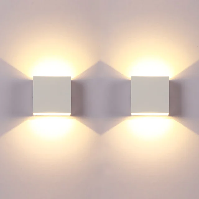aplique pared LED 6W - Aplique de pared LED 6W, luz blanca arriba y abajo
