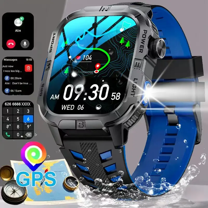 Reloj inteligente militar 2026 con GPS e IP68