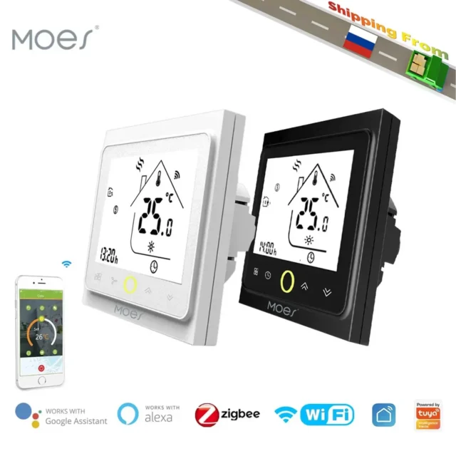 termostato WiFi Moes - Termostato WiFi Moes para calefacción y caldera Zigbee