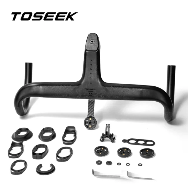 Manillar de carbono TOSEEK T700 integrado Di2