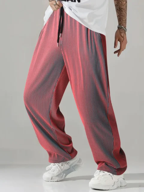 Pantalones informales para hombre de pierna recta antiarrugas