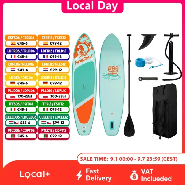 FunWater tabla inflable Stand Up Paddle 320-385CM