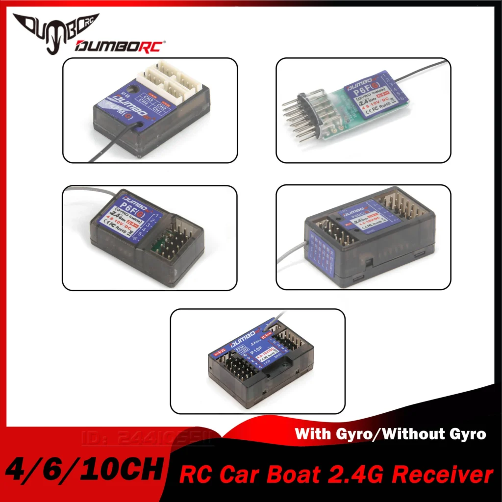 Receptor giroscópico DUMBORC 2.4G para mandos RC