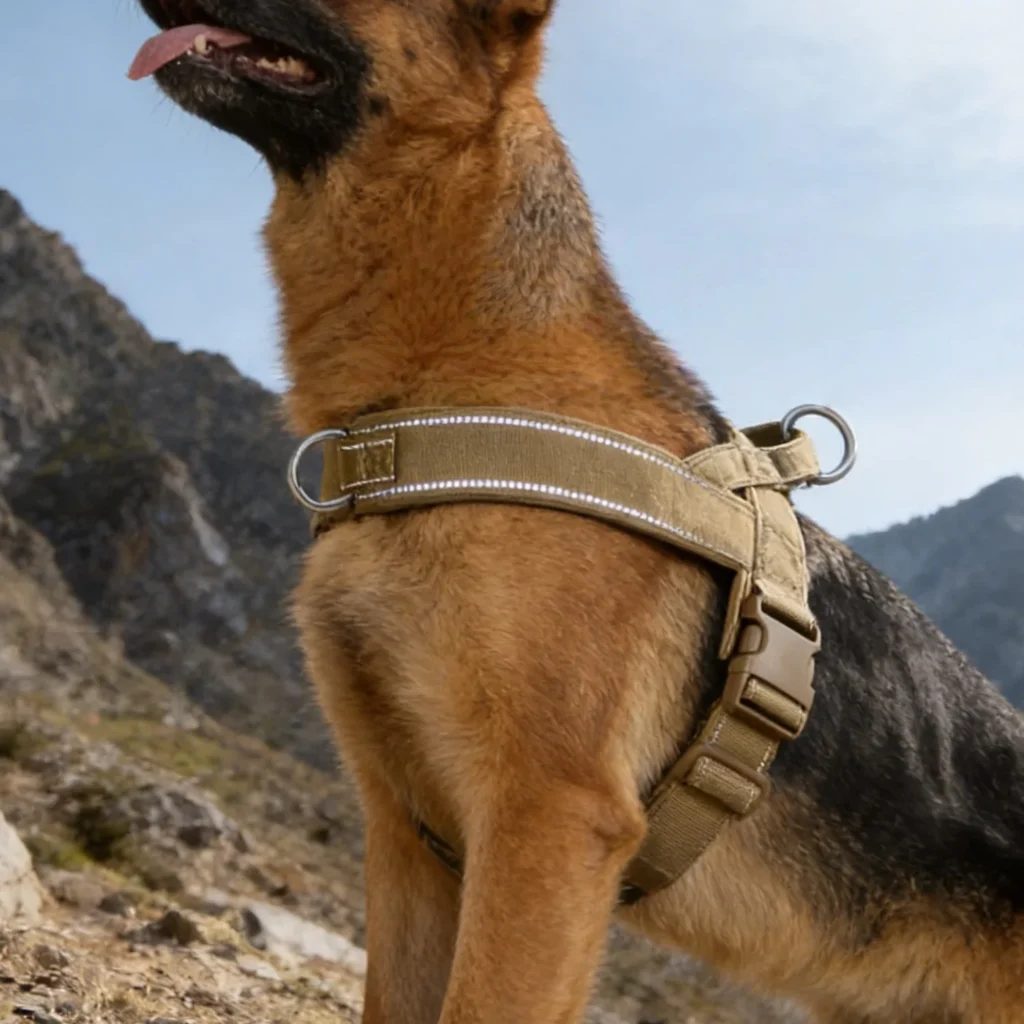 Arnés táctico antitirones para perros de raza grande