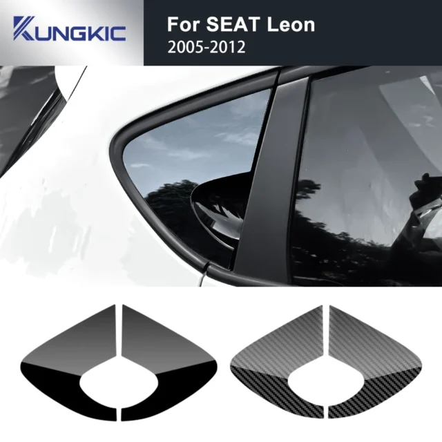 Pegatina triangular ventana Seat Leon MK2/Altea fibra carbono