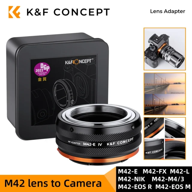 Adaptador K&F CONCEPT M42 a Sony, Canon, Nikon y más