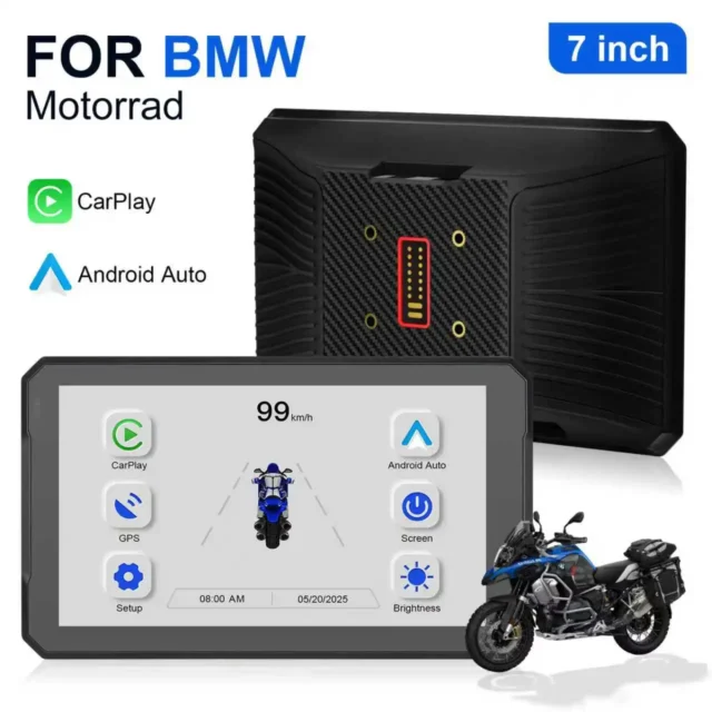 CarPlay para BMW motocicleta - Navegador 7'' para moto con CarPlay y Android Auto