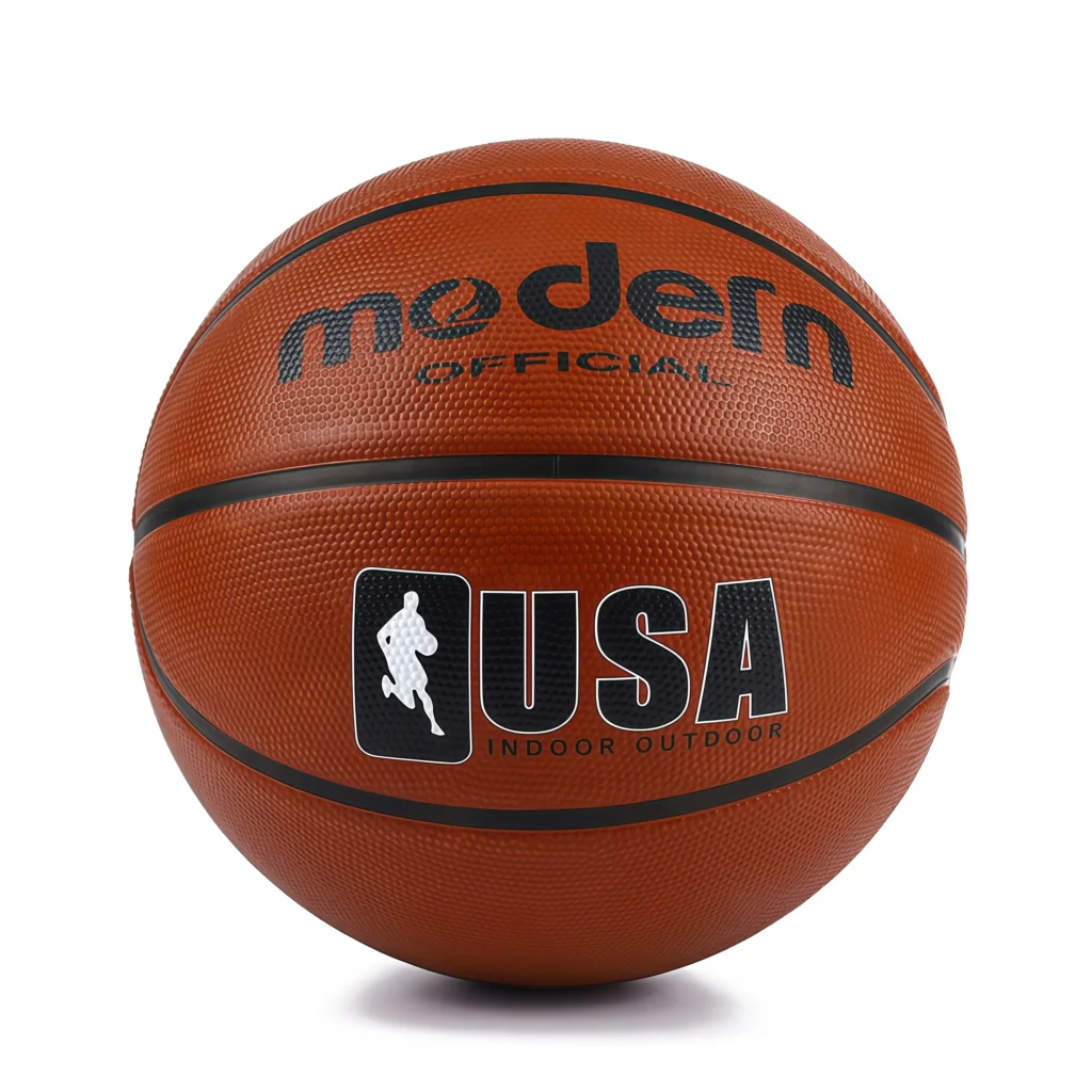 Balón de baloncesto oficial de goma para interiores y exteriores