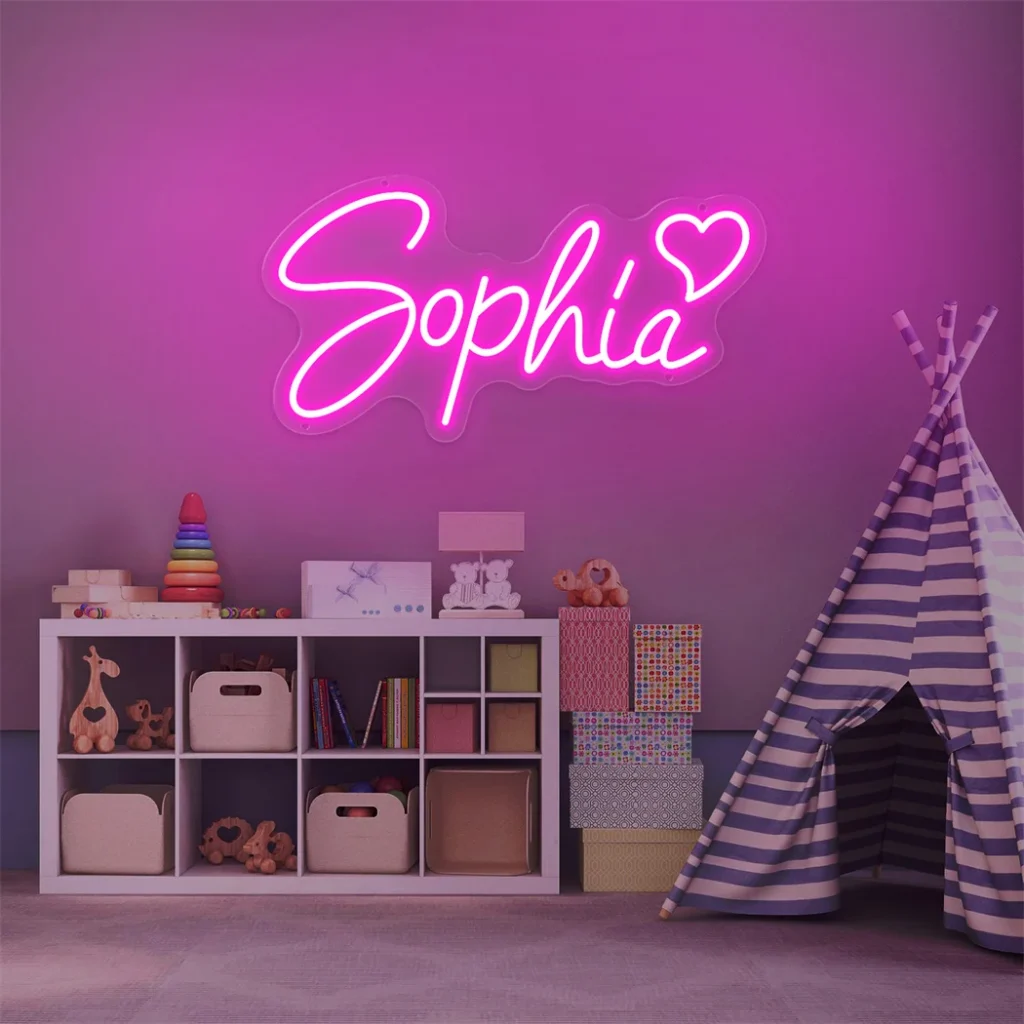 Letrero de neón personalizado — luz LED para pared
