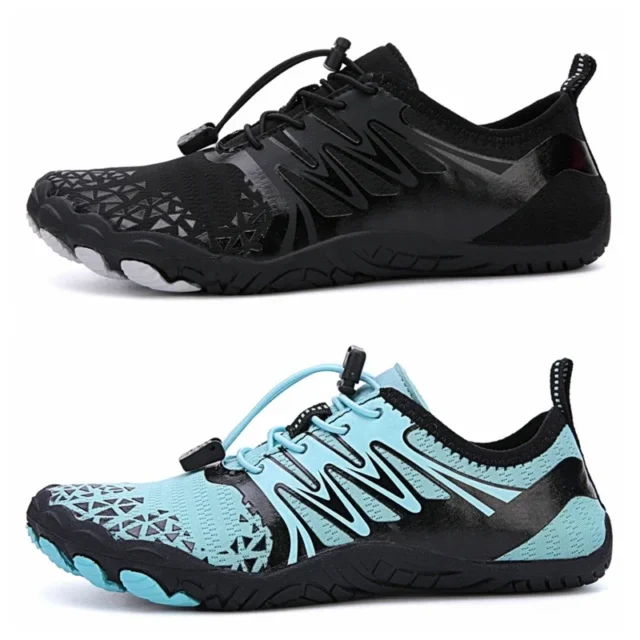 Zapatos descalzos trail con caja de punta ancha