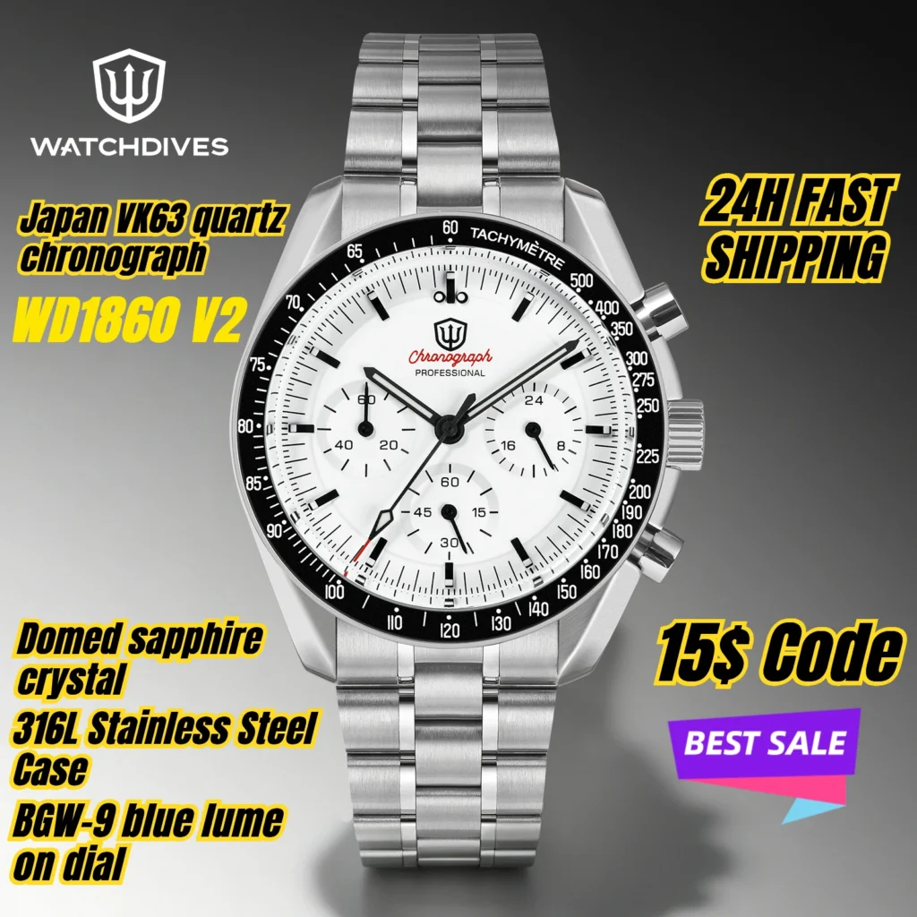 Reloj Watchdives WD1860 con movimiento VK63