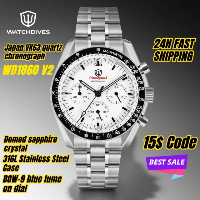 Reloj Watchdives WD1860 con movimiento VK63