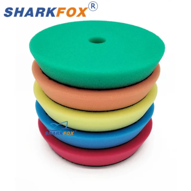 Sharkfox - Almohadillas de pulido y cera 5/6 pulgadas