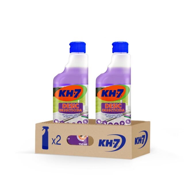 KH-7 Desic Insecticida, Elimina y protege de insectos rastreros tu hogar, Aroma a Lavanda