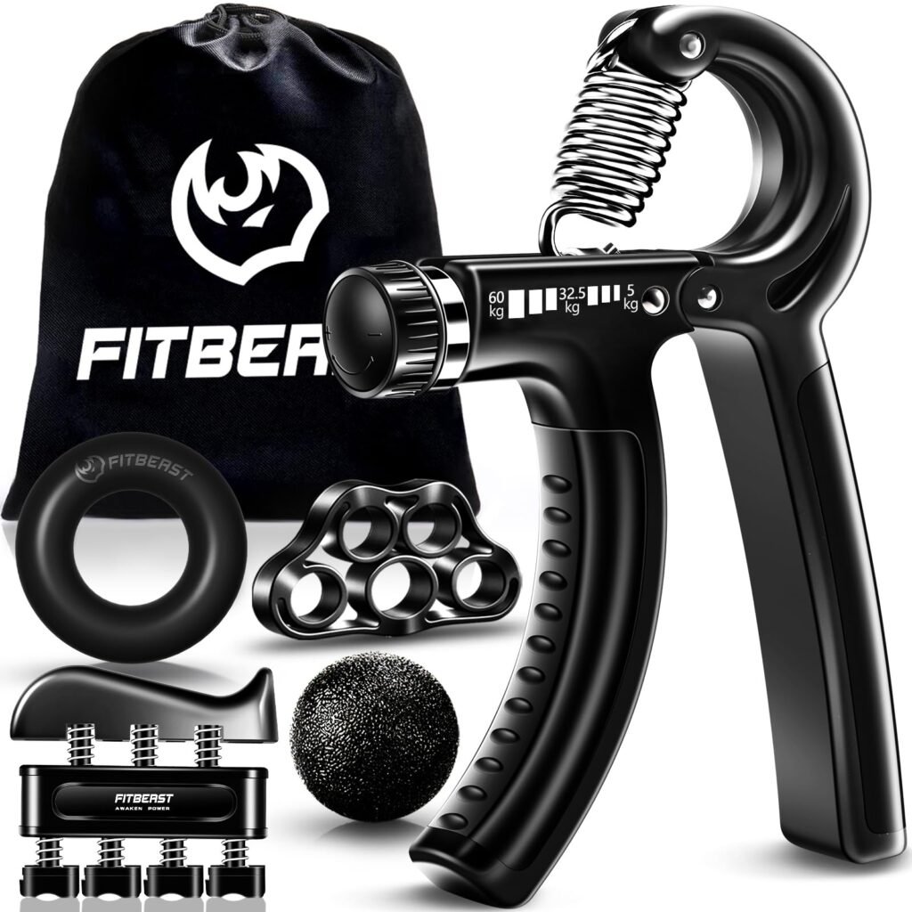 FitBeast Hand Grip para Antebrazo Ejercitar – Paquete de 5 Piezas