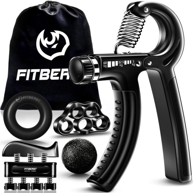 FitBeast Hand Grip para Antebrazo Ejercitar – Paquete de 5 Piezas