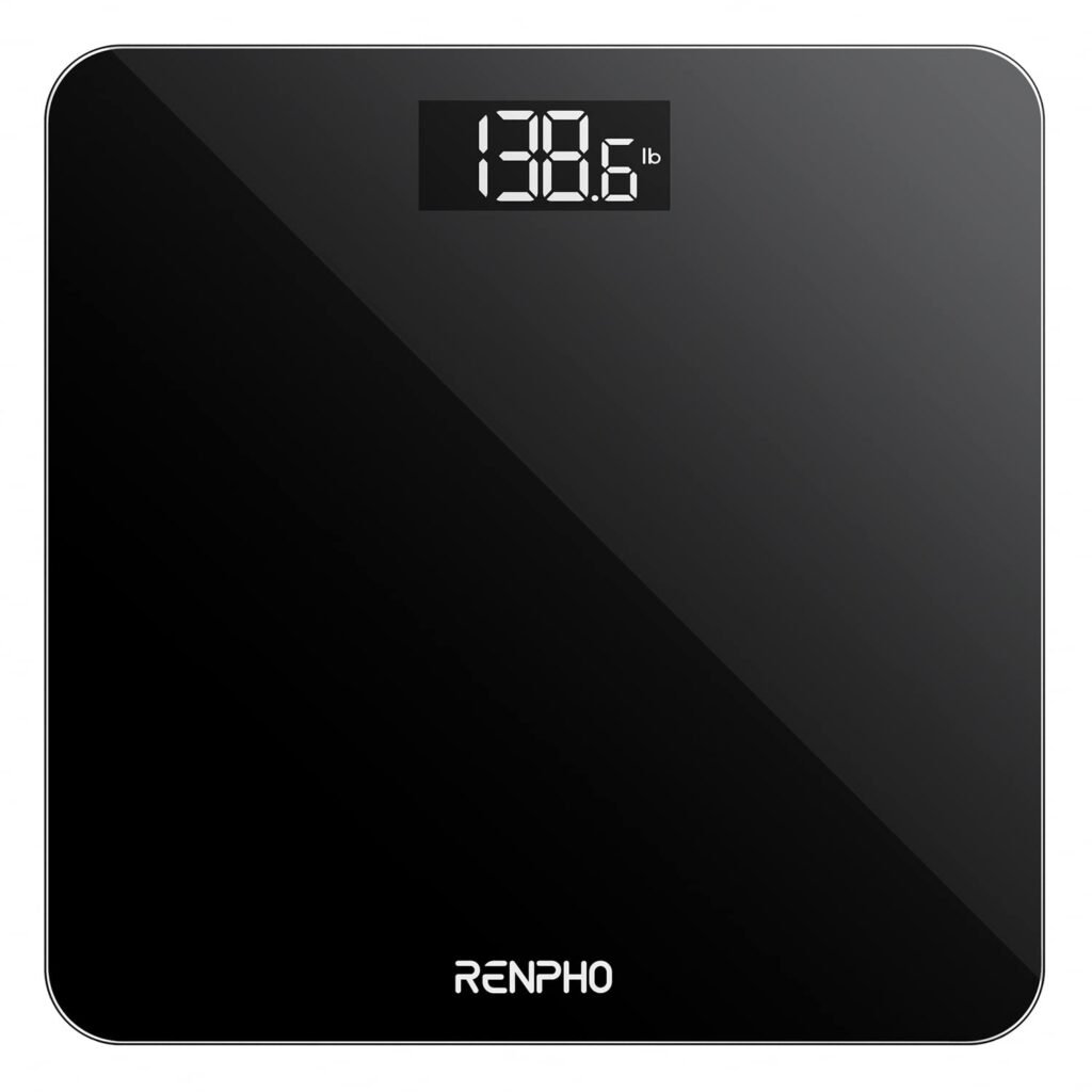 RENPHO Bascula de Baño, Alta Precisión, Pantalla LED, Perder Peso, Core 1S