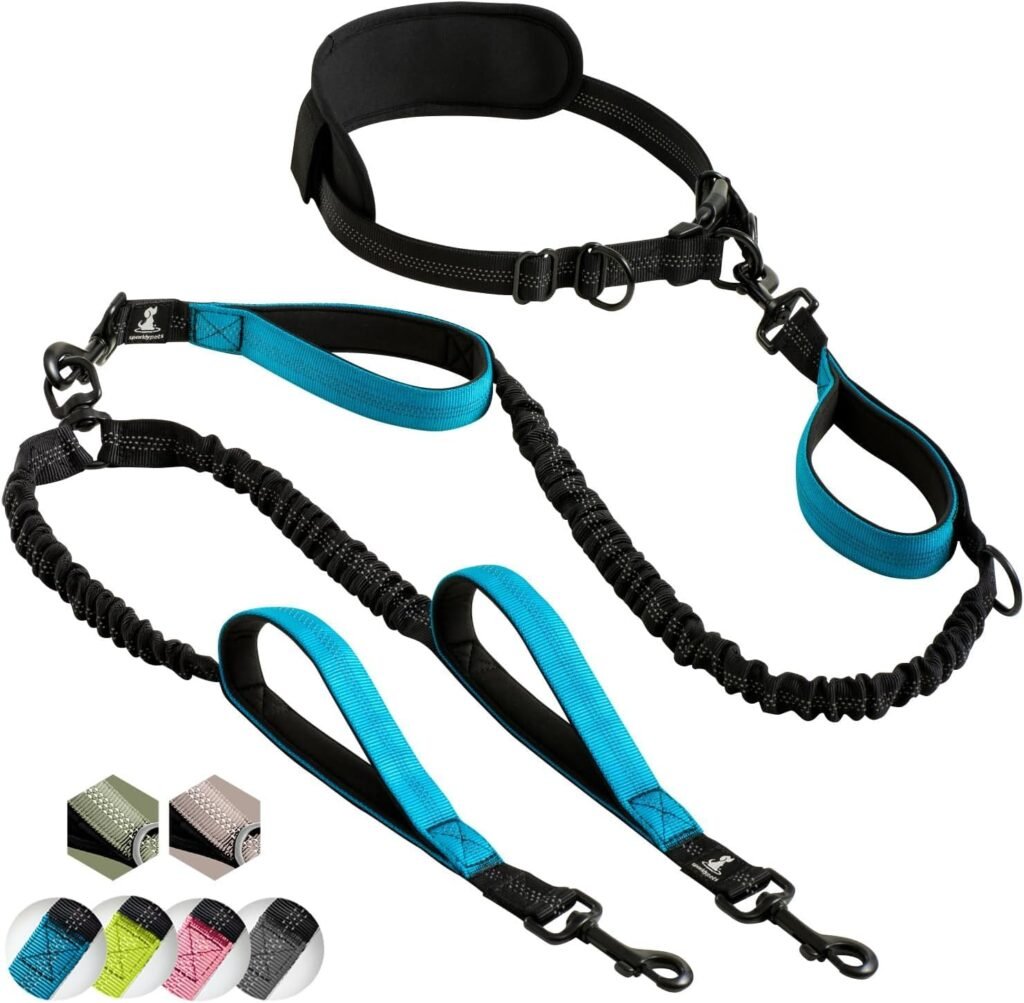 SparklyPets - Correa Doble Manos Libres para Perros de Raza Mediana y Grande