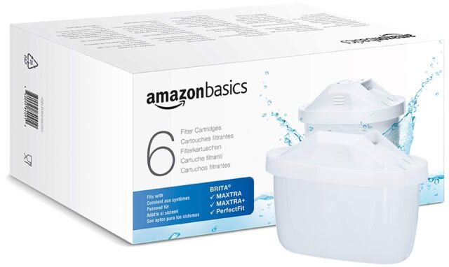 Amazon Basics Cartuchos filtrantes de Agua, 6 Unidad, Paquete de 1