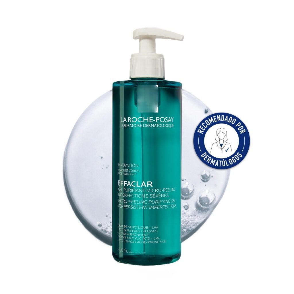 La Roche Posay Gel Purificante Micro-Exfoliante, Anti-Imperfecciones, Limpia y Exfolia