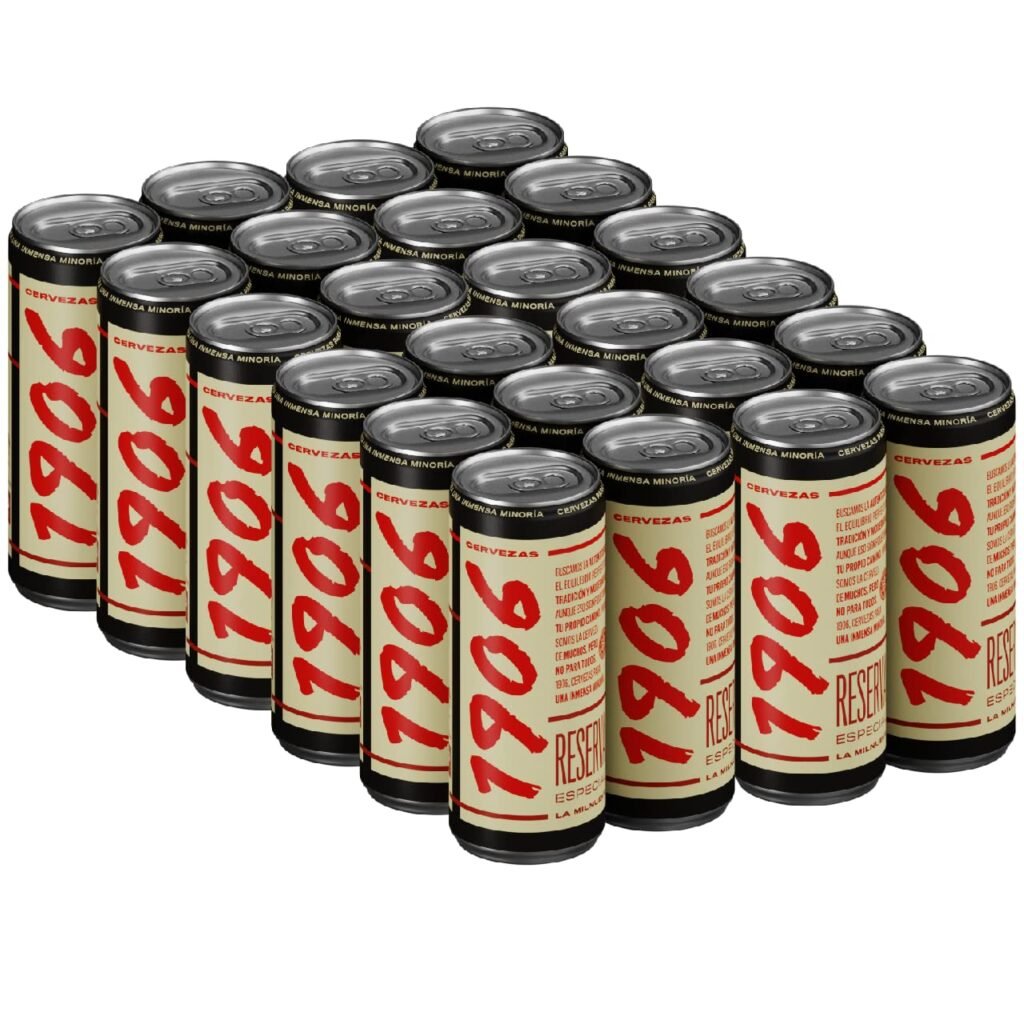 1906 - Reserva Especial Cerveza Lager Extra, 24 Latas x 33 cl