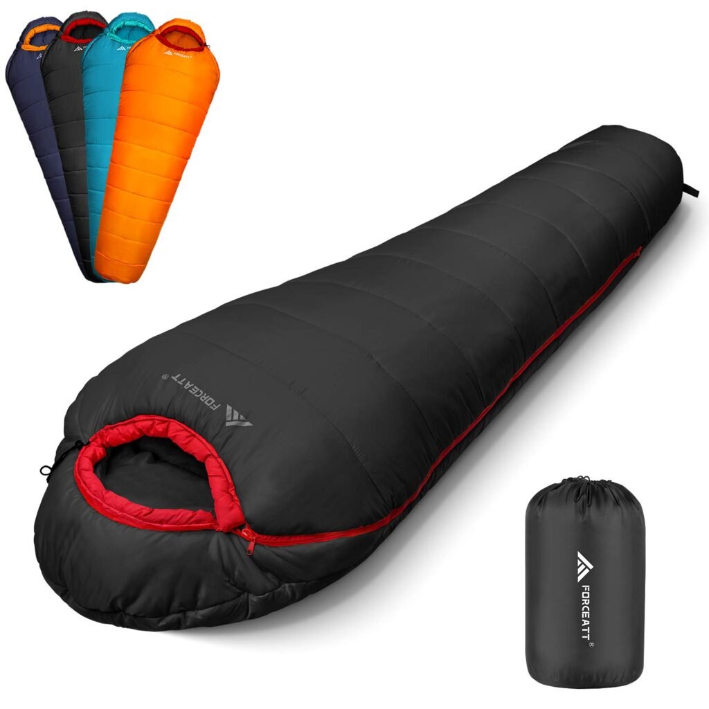 Forceatt Saco de Dormir Momia, Temperatura Aplicable es 0℃-20℃