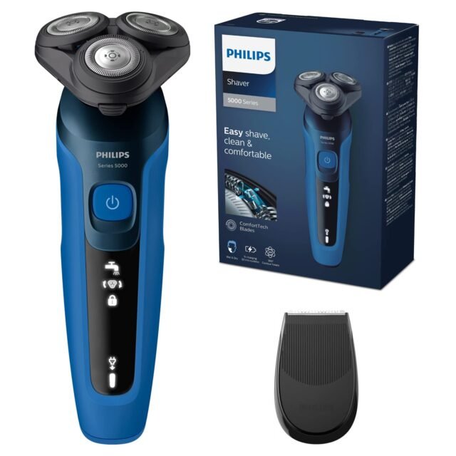 Philips Serie 5000 Afeitadora Eléctrica Hombre, Máquina de Afeitar Barba con recortadora
