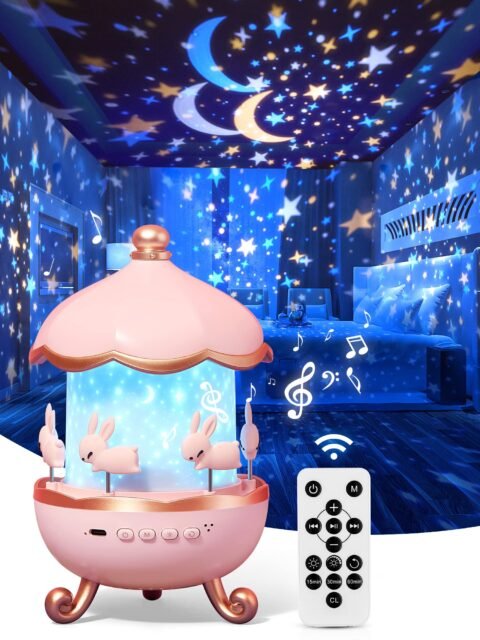 Juguete Niña Regalo Educativo Proyector Estrellas Luz Nocturna 360°