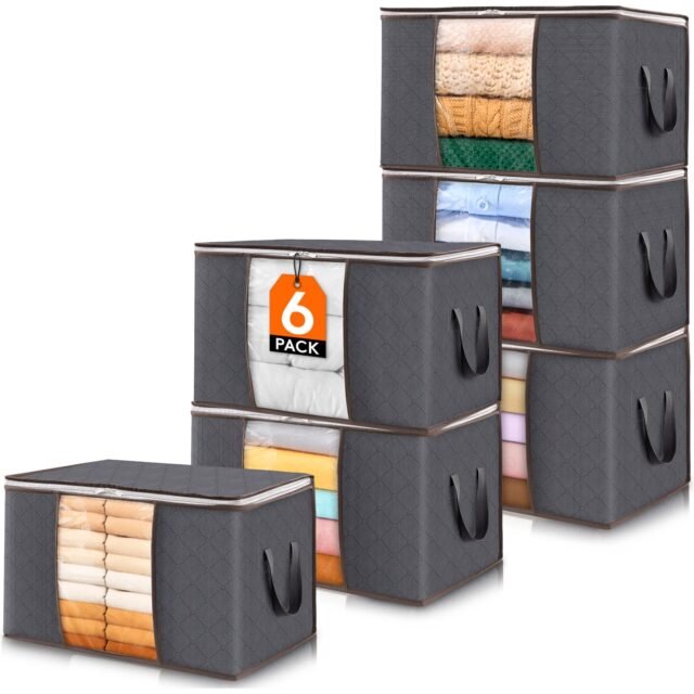Lifewit Cajas Almacenaje Ropa, Bolsa almacenamiento ropa, Organizador Armario Plegable
