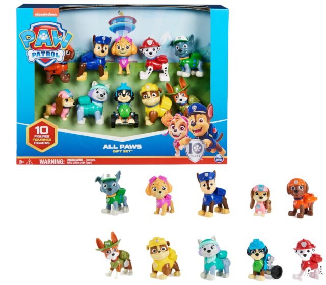 Paw Patrol Patrulla Canina Pack 10 Figuras Coleccionables Juguetes +3 años