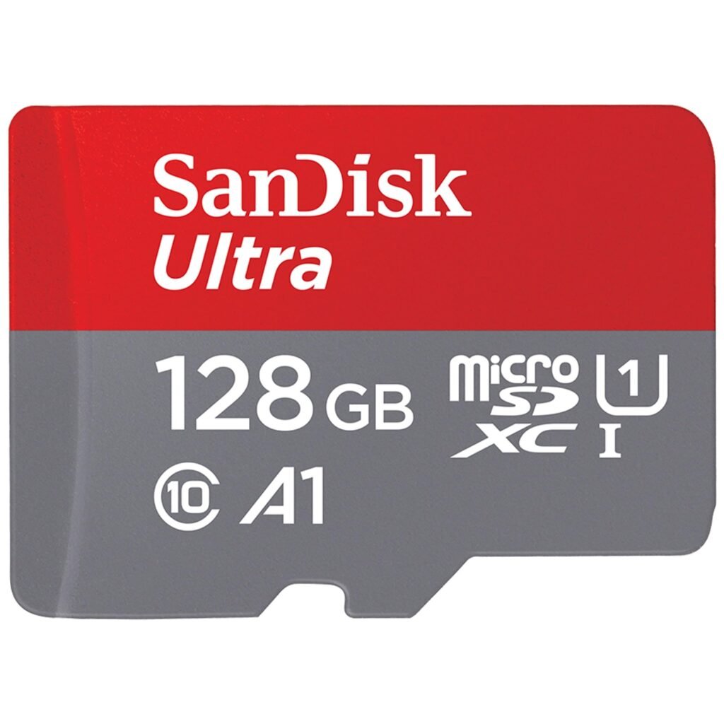 SanDisk 128GB Ultra, Tarjeta de memoria microSDXC, hasta 140 MB/s + adaptador SD