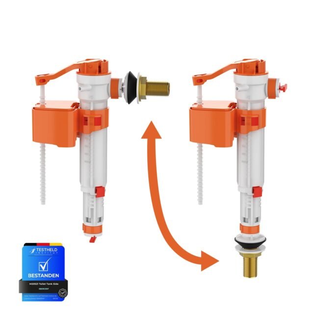 Ibergrif M20521 Válvula de Entrada de Agua Cisterna WC G 3/8 Pulgada