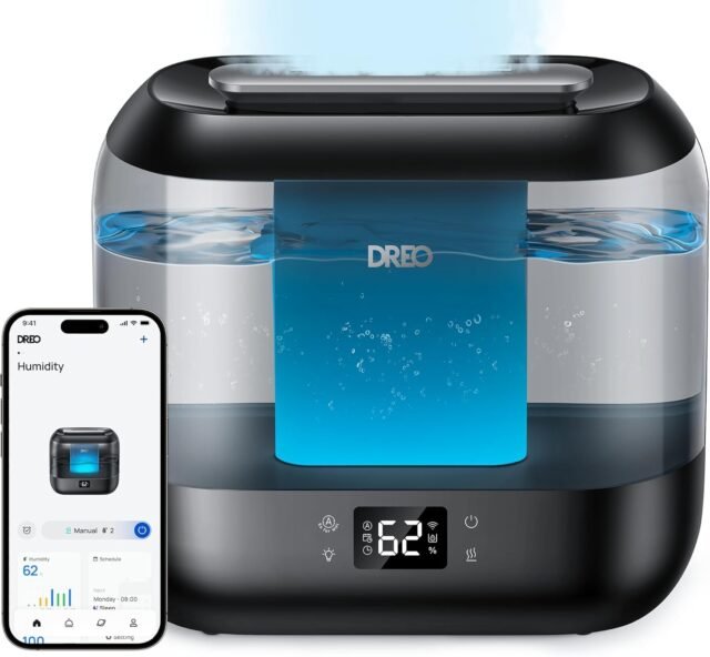 Dreo 4L Humidificador Bebés Inteligente con Alexa para Dormitorio, Vapor Frío de Aire