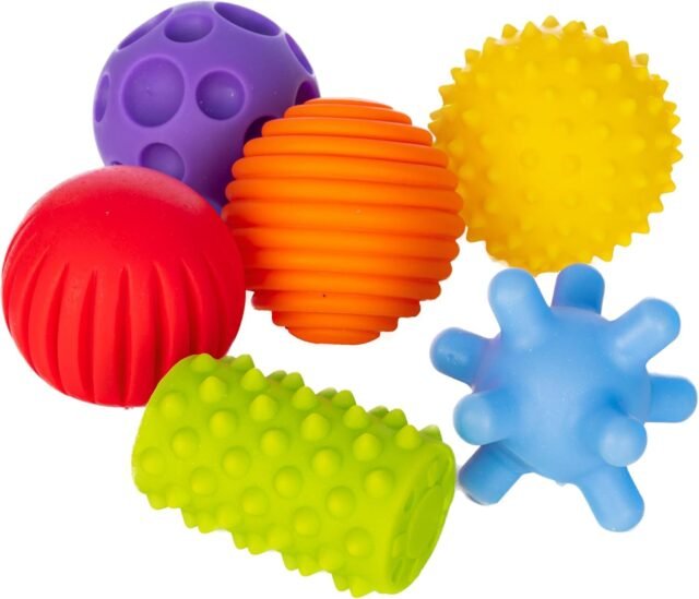 FANCY Baby Pelotas Sensoriales para Bebés - Juguete Educativo para Bebés a Partir de 3