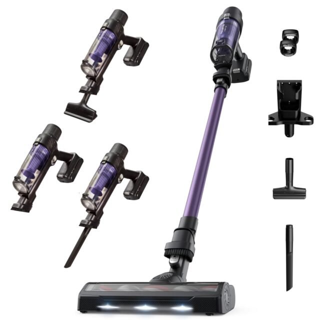 Rowenta X-Pert 7.60, Aspiradora Escoba Sin Cable, Lila