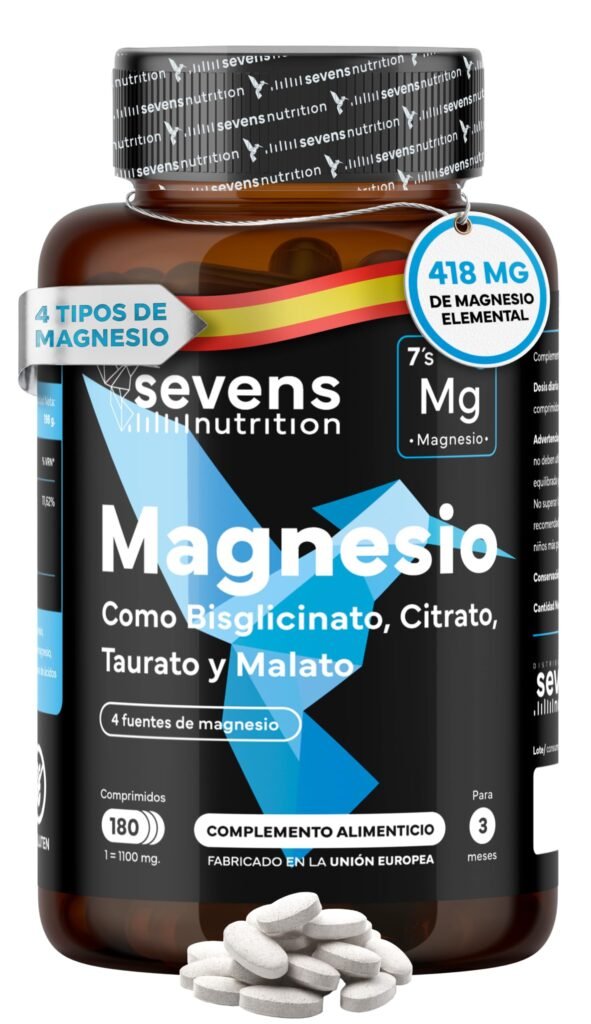 Magnesio Complex 4 en 1 - Citrato, Bisglicinato Quelado, Malato y Taurato