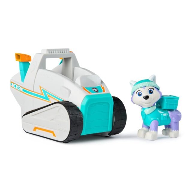 Paw Patrol Patrulla Canina Everest y Moto de Nieve 15cm Juguete +3 años