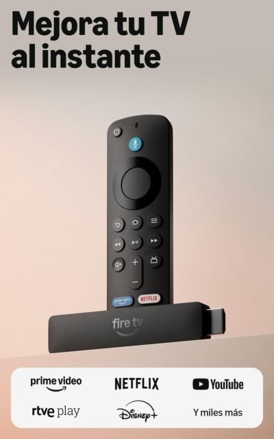 Amazon Fire TV Stick HD (última generación), con TV en directo gratuita