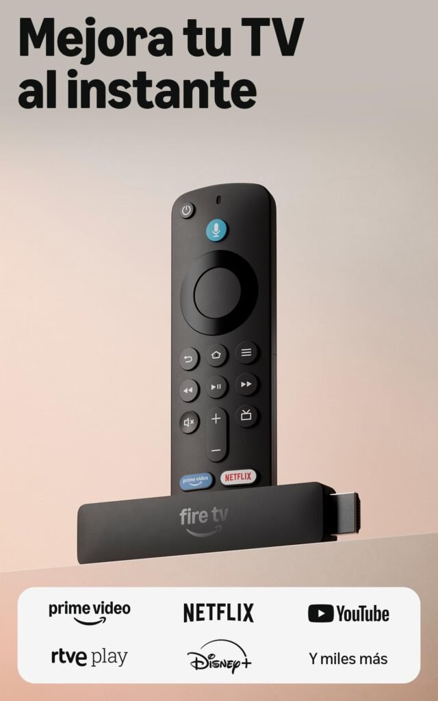 Amazon Fire TV Stick HD (última generación), con TV en directo gratuita