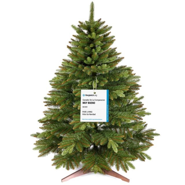 Árbol de Navidad Artificial Premium 90cm – Ramas Densas y Realistas