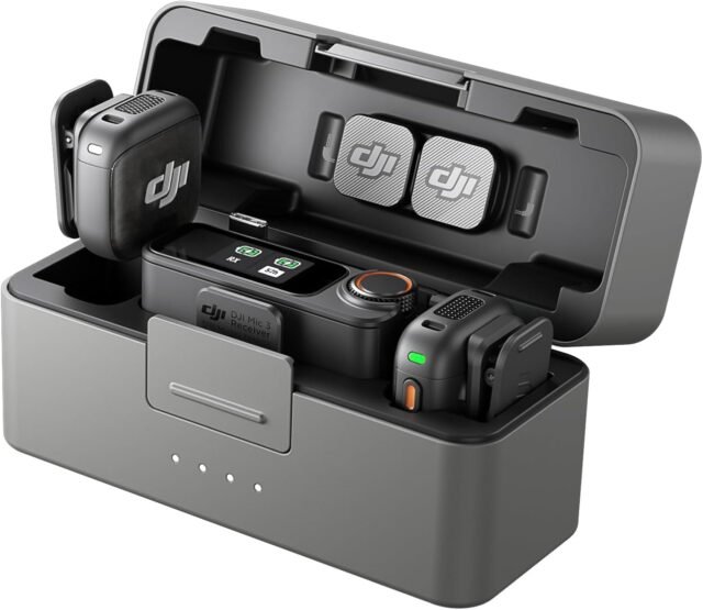 DJI Mic 3 (2 TX + 1 RX + Estuche de Carga), micrófono inalámbrico