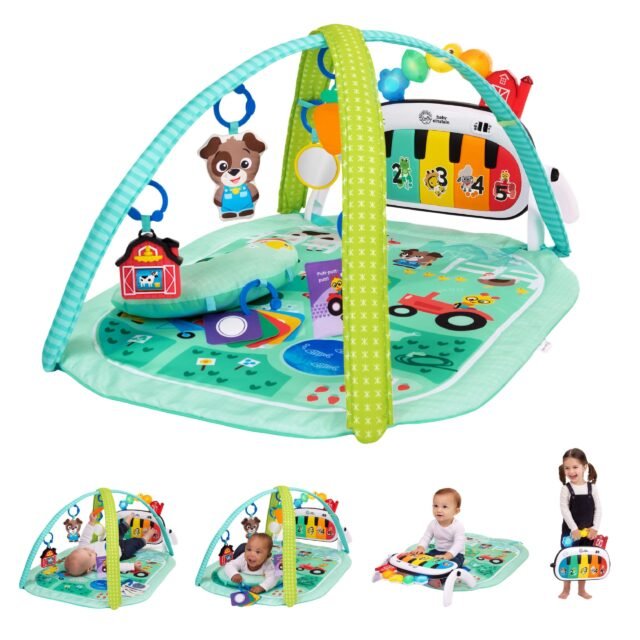 Baby Einstein Gimnasio Musical Kickin' Tunes Musical Meadow 4 en 1 - Manta de Actividades