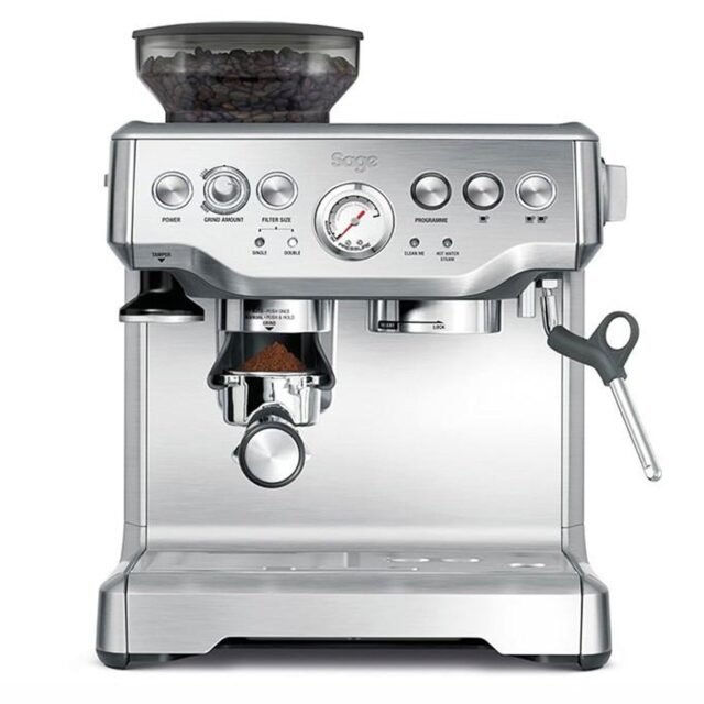 Sage Barista Express, Cafetera con Molinillo, Acero Inoxidable Cepillado