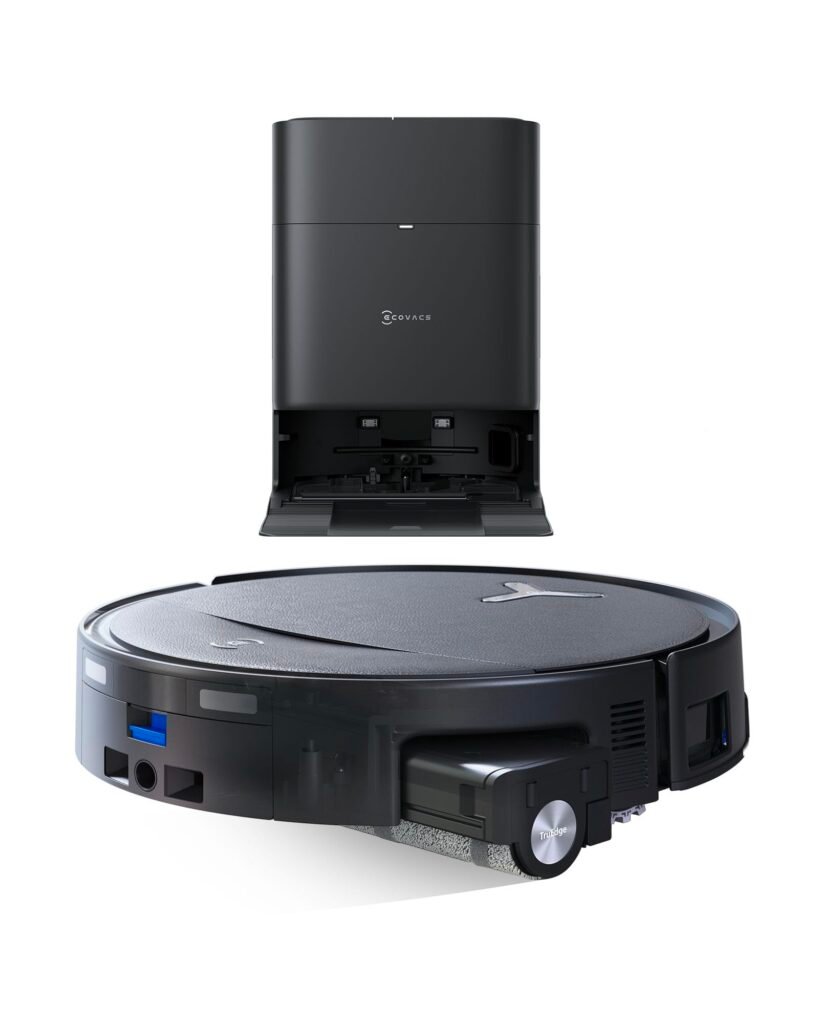 ECOVACS T80S Omni Robot Aspirador y fregasuelos, 24800 Pa, OZMO Roller Gen2