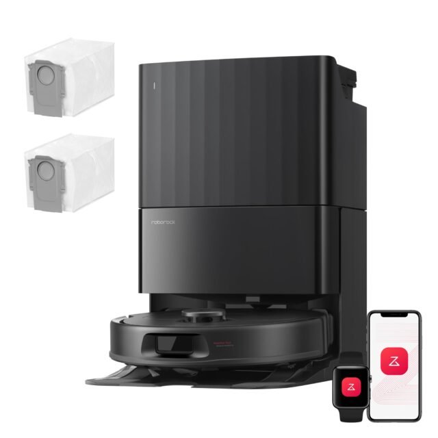 roborock Qrevo S Pro Set Robot Aspirador (Versión Mejorada del QV 35A) Succión de 18500 Pa