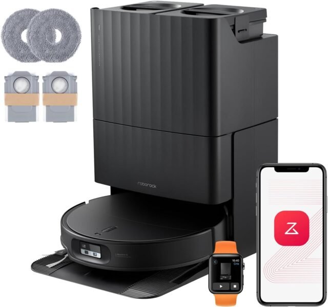 roborock Qrevo Edge 2 Robot Vacuum Cleaner Extreme Suction 25000 Pa, Black