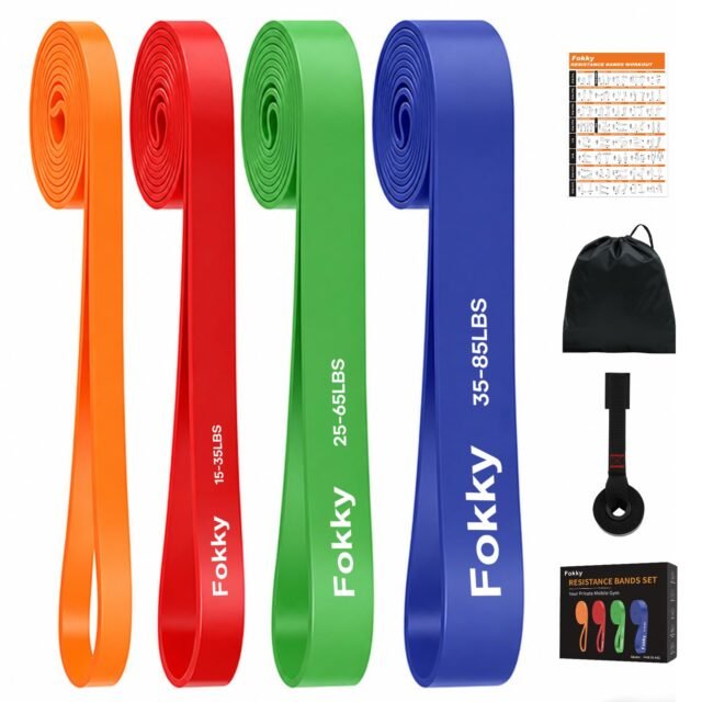 Fokky Gomas Elasticas Musculacion[Set of 4] con Anclaje de Puerta