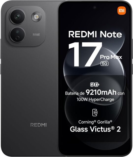 REDMI Note 17 Pro MAX 5G, Smartphone 8+512GB, Black, 9210mAh Battery