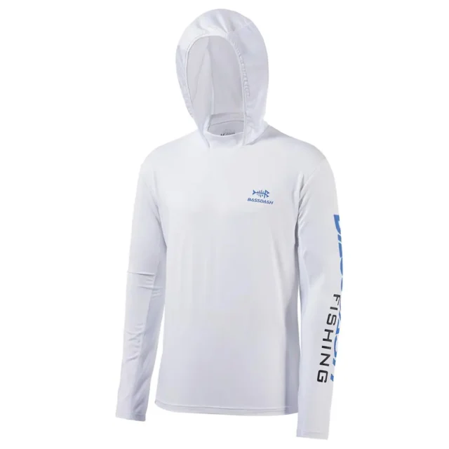 Bassdash Camisa de pesca con capucha para hombre