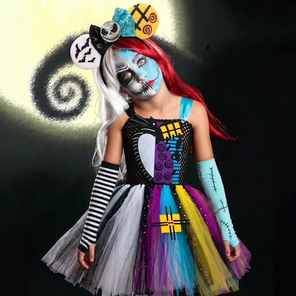 Disfraz Jack y Sally para niños — Vestido tutú